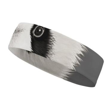 Imagem de Bandanas masculinas e femininas com absorção de umidade, cabeça de urso de panda esportiva, para tênis, basquete, corrida, academia, malhar