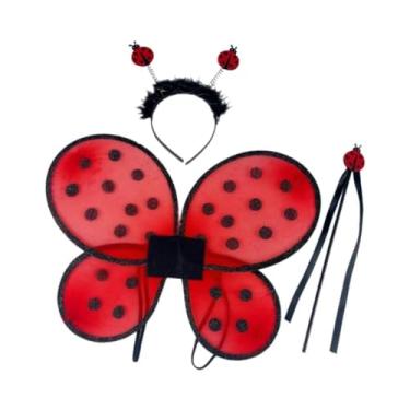 Imagem de UGPLM Conjunto de fantasia de animal infantil, adereços fotográficos, fantasia de Halloween para apresentação de dança, 3pcs Borboleta