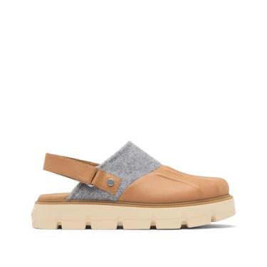 Imagem de Sorel Slingback feminino Rein Cb Clog, Tawny Buff/Cerâmica branqueada, 38