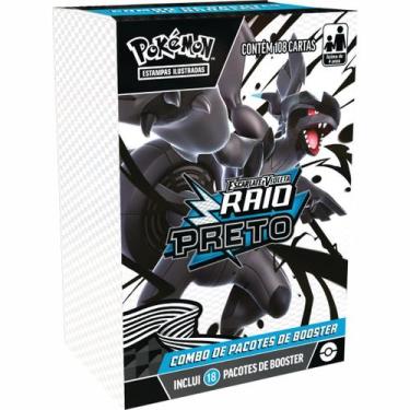 Imagem de Pokémon TCG Combo de 18 Boosters Raio Preto Copag