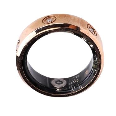 Imagem de Heayzoki Anel Inteligente para Homens, Mulheres, Anel do Rastreador de Fitness Com Strass, Fotografia Remota Bluetooth, Prova de água IP68, Contador de Etapas, Vários Modos Esportivos (9#)