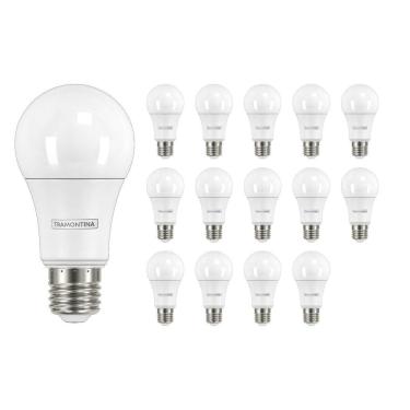 Imagem de Kit 15 Lâmpadas Led 9W Bulbo Soquete E27 6500K Branca Frio
