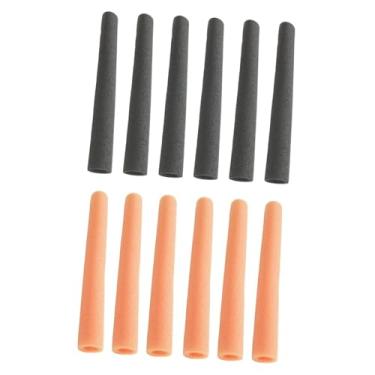 Imagem de MotiveTech Pacote com 12 Capas para Postes de Trampolim, 40 Cm, Acessórios para Trampolim Infantil, Acolchoamento, Substituição para Tubos de Corrimão de Cama de, Laranja Preto