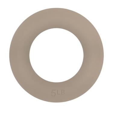 Imagem de Zxpjkyu Kettlebell Ergonômico Portátil Antiderrapante de 5 Libras para Treino de Core E Aeróbica em Casa, Marrom Claro