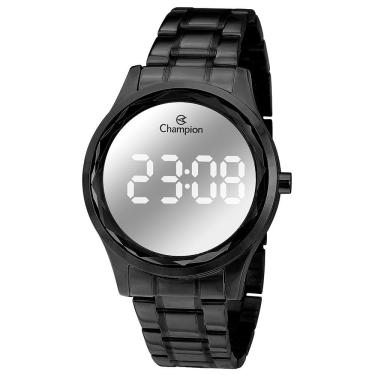 Imagem de Relógio CHAMPION feminino digital espelhado preto CH48019K