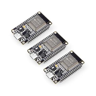Imagem de ELEGOO Placa de desenvolvimento 3PCS ESP-32 USB-C, 2,4 GHz Dual Mode WiFi + Bluetooth Dual Core Microcontrolador Suporte AP/STA/AP+STA, chip CP2102