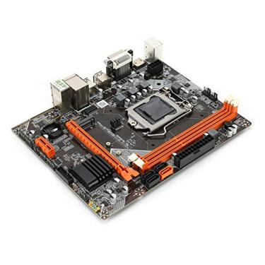 Imagem de Placa-mãe de computador desktop, M-ATX USB3.0 DDR3 SATA3 LGA 1155, M.2 NVME + NGFF Placa principal para jogos de disco rígido de alta velocidade de modo duplo, chip de áudio de