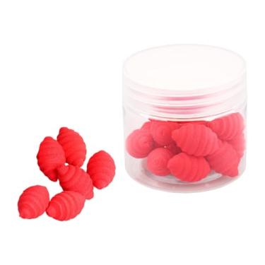 Imagem de rockible Iscas artificiais para pesca de lixo, iscas flutuantes, de carpa, boilies para água doce e salgada, Vermelho