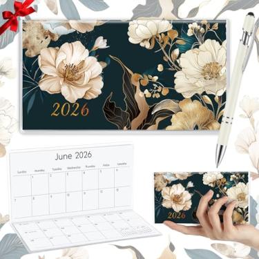 Imagem de Gueevin Calendário de bolso 2025 para bolsa com caneta, planejador de bolso pequeno, planejador semanal, diário, caderno de anotações para presente de Natal e ano novo, mãe, irmã amigas, mulheres