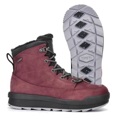 Imagem de XPETI Bota feminina LVY impermeável com isolamento térmico, Vermelho, 42
