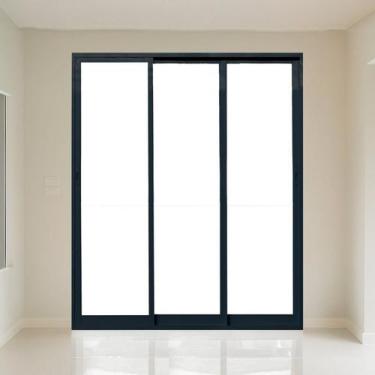 Imagem de Porta Correr 3 Folhas 150cm X 215cm Vidro Temperado 6cm Fábrica do Alu
