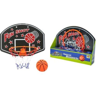 Imagem de Brinquedo Tabela Cesta de Basquete com Aro + Mini Bola - DM TOYS
