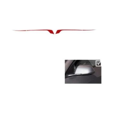 Imagem de Tira Decorativa De Espelho Retrovisor Em Fibra De Carbono Para Tesla M
