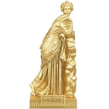 Imagem de Estátua Polímnia Mitologia Grega - Musa da Poesia (Cor Ouro)