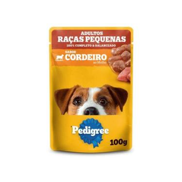 Imagem de Ração Úmida Pedigree Sachê Cães Adultos Raças Pequenas Cordeiro ao Mol