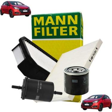 Imagem de Kit revisão Filtro Ar Cabine Combustível Óleo Hb20 2012 A 2019 / Hb20 
