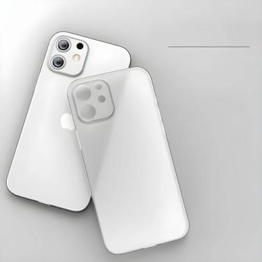 Imagem de Capa Ultra Fina E Fosca Para iPhone 11 12 13 14 15 16 pro Max Mini X X