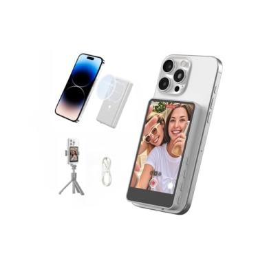 Imagem de Synco Tela Xview M4 Vlog Selfie Monitor para iPhone e Câmera Traseira Android, Tela Magnética Whtie Selfie Alto-falante Integrado para YouTube TikTok Live Streaming