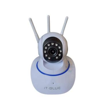 Imagem de Camera De Segurança Ip Robo 3 Antenas Wifi Wireless It Blue