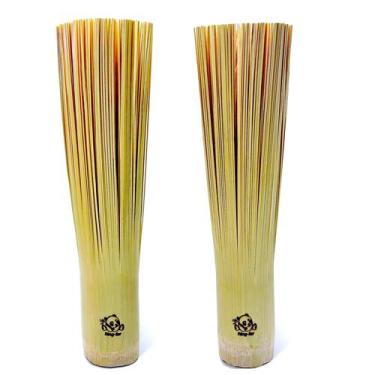 Imagem de Escova de wok de bambu, pacote com 2 unidades para depurador de panela