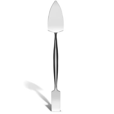 Imagem de Leriton Espátula de 3/10.2 cm e ferramentas quadradas de alvenaria de aço forjado ferramenta de concreto ferramenta de estuque ornamental espátula de gesso de alvenaria de longa duração para