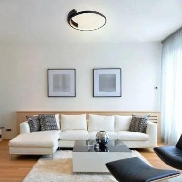 Imagem de Plafon Bambolê 50cm 1x30w 3000k 1024lm Preto