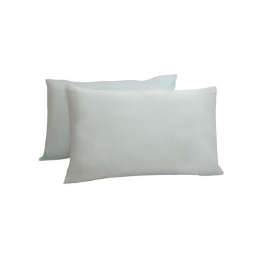 Imagem de Kit 2 Fronhas King 50X90 100% Algodão 200 Fios Verde Água