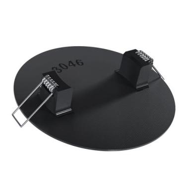 Imagem de Tampa Cega Espelho Redondo Placa De Embutir Para Recorte de Lâmpada No