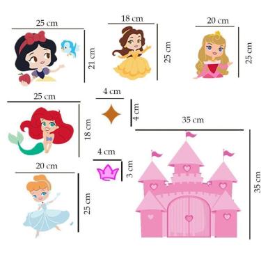 Imagem de Adesivo De Box Princesas Mod01