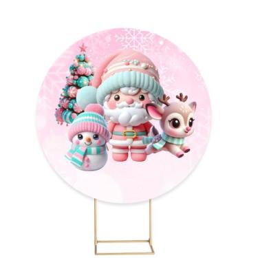 Imagem de Painel Festa Redondo Sublimado Natal 1,50m - Fadrix, NAT172