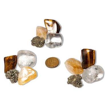 Imagem de Kit de 4 Pedras Naturais da Prosperidade - Aprox. 10 a 20 mm - Cristai