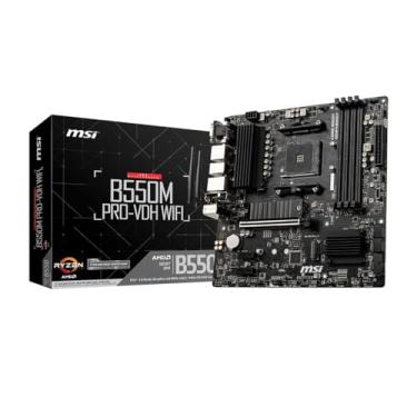 Imagem de Placa Mãe MSI B550M PRO-VDH WIFI (AM4/4xDDR4/HDMI/DisplayPort/VGA/M.2/USB 3.2)