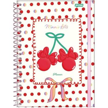 Imagem de Jandaia - Planner Espiral 175X242mm CD 160Pgs Minnie Arts Fundo Bolinhas 2026 FSC