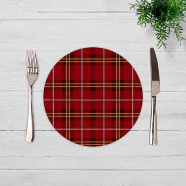 Imagem de Kit C/ 6 Capas Para Sousplat 35cm Natal Estampado Noel Mesa Posta (SNAT0084)