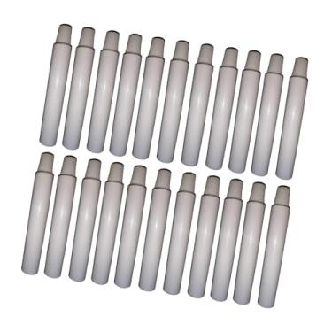 Imagem de Fenteer Tubos de tinta de alumínio vazios, recipiente recarregável, portátil, compacto, multifuncional, embalagem, frascos de amostra para pigmentos de, 20 Unidades de 10ml