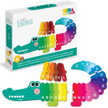 Imagem de ALFABETO DO CROCODILO - MADEIRA - EDUCATIVO - 7024 - BABEBI