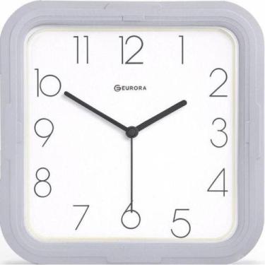 Imagem de Relógio De Parede Eurora Ref: 6550-205 Cinza Quadrado