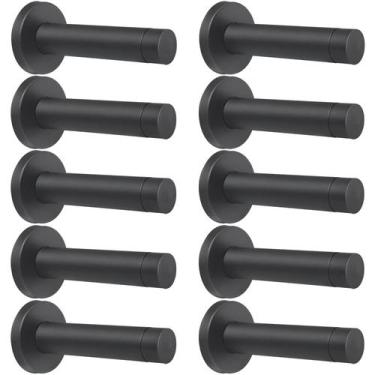 Imagem de Batente de porta DOKU 10 unidades de aço inoxidável 304 pesado de 9 cm