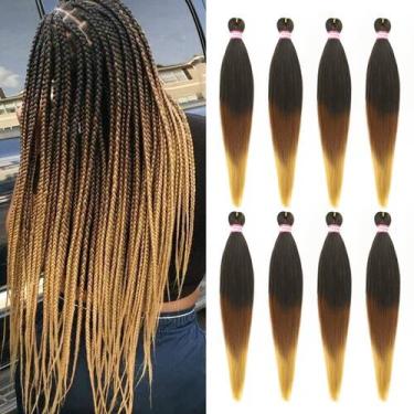 Imagem de Braiding Hair Dorsanee, pré-esticado, 26 polegadas, 8 pacotes, Ombre