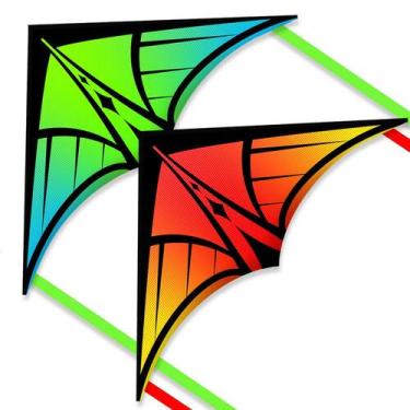 Imagem de Kite YFAFENGS Delta para iniciantes e crianças de 4 a 12 anos (laranja