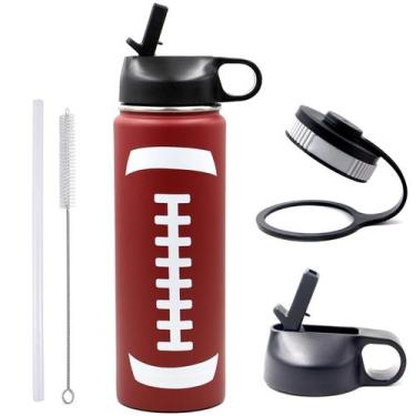 Imagem de Frasco esportivo de futebol Thermos FMYWZS 650ml em aço inoxidável