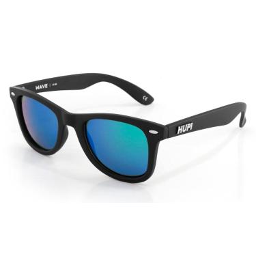Imagem de Óculos de Sol Hupi Wave Armação Preto Lente Verde Espelhado