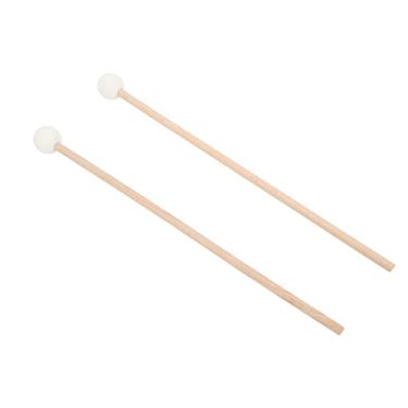 Imagem de Mingzhe XILOFONE MALLETS CABEÇA DE BORRACHA MARIMBA STICK MAPLE HANDLE INSTRUMENTOS DE PERCUSSÃO DURÁVEIS (Branco)