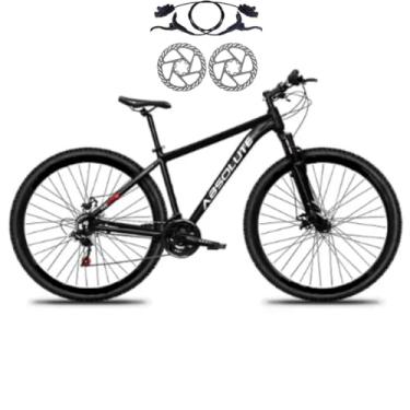 Imagem de Bicicleta Aro 29 Absolute Nero 5 21 Veocidades MTB Aluminio Freio Hidráulico Suspensão 80mm (Preto, 19)