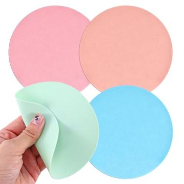 Imagem de Conjunto de 8 unidades de almofadas de borracha para abridores de jarras, redondas com isolamento térmico antiderrapante, abridor de latas de silicone multifuncional para idosos com artrite e mãos