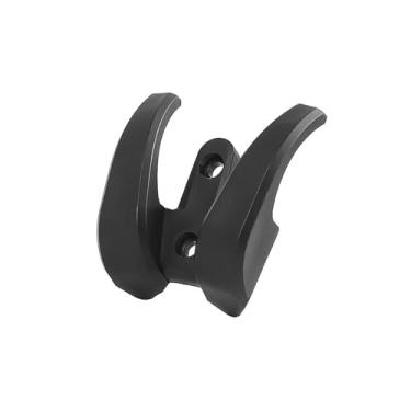 Imagem de menolana Gancho frontal para bicicleta elétrica, suporte de nylon sólido para poste frontal, bolsas para capacete, gancho prático para pendurar, preto