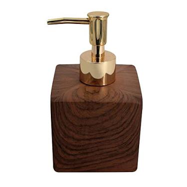 Imagem de PORTA SABONETE GABINETTO CERAMICA 8X8X14CM 400ML MARROM