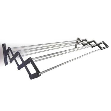 Imagem de Varal Sanfonado Alumínio 1 Metro - 6037 - Mor Varal Sanfonado Aluminio 1,00m Mor 006037