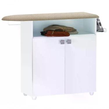 Imagem de Tabua De Passar Roupas 2 Portas Bianca Branco Branco - REAJL MOVEIS