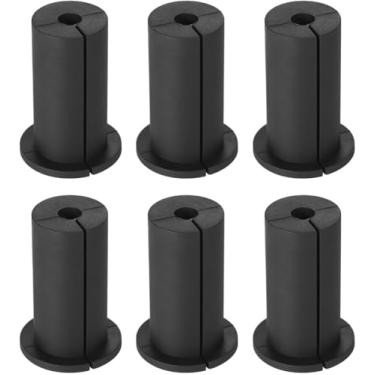 Imagem de Kit de roteamento de 6 peças para Starlink, buchas de silicone para orifício de parede de 2,5 cm, acessórios de montagem de ilhós para Starlink Ethernet (preto)
